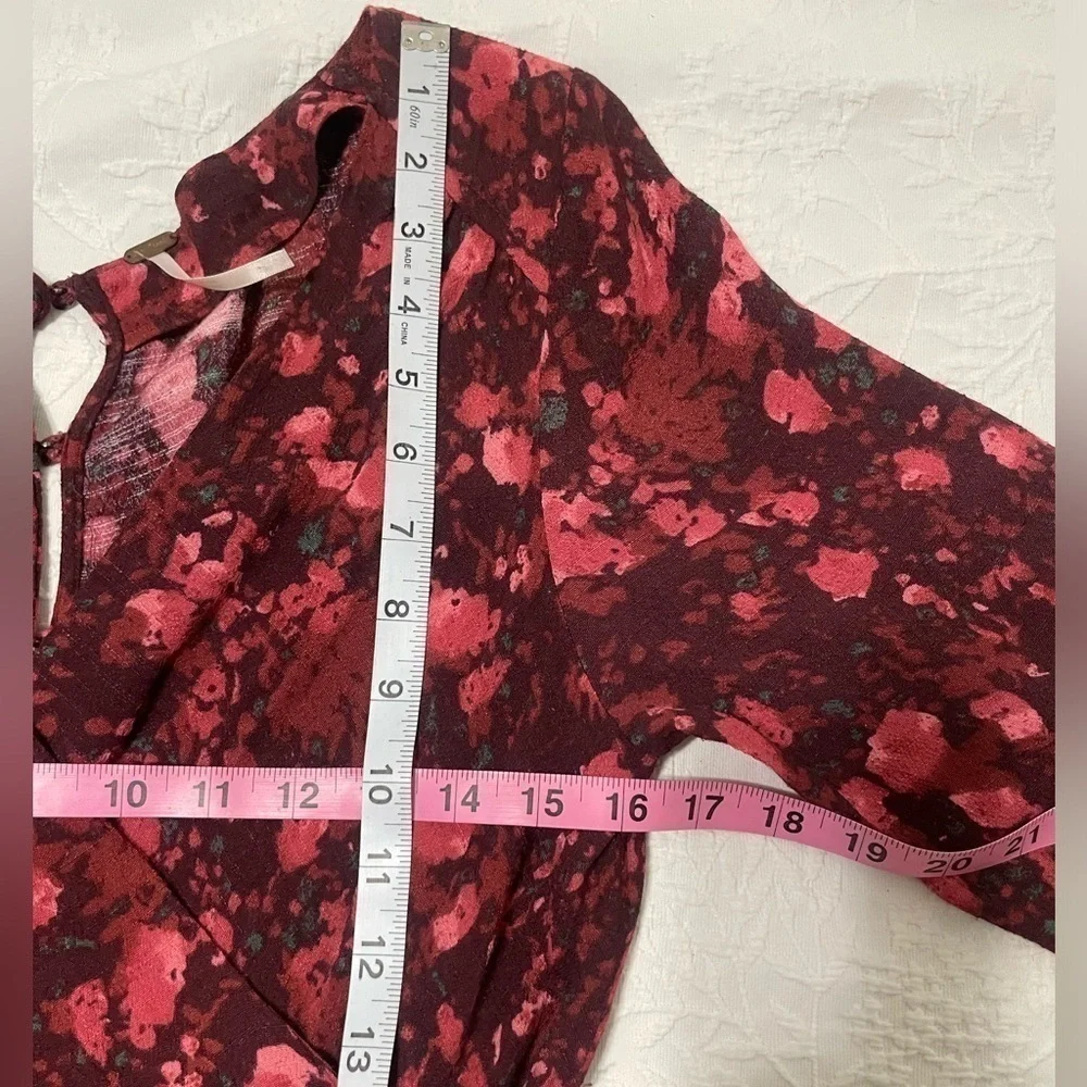 Free People All The Right Ruffles in Wild Moon Floral Romper Size XS OB397455.